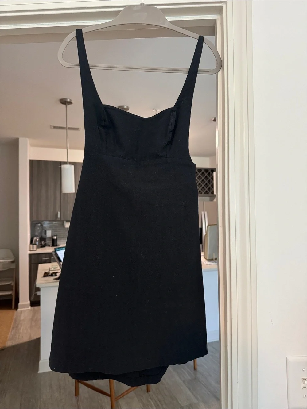 Free people Black Square-Neck mini Dress